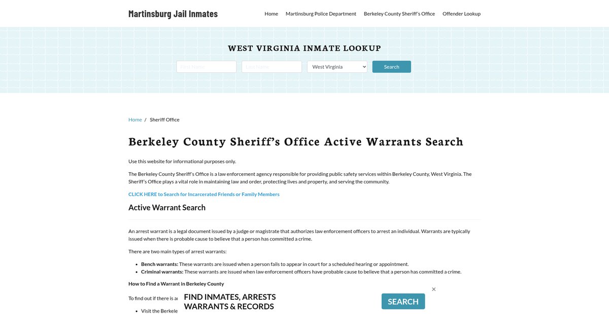 Preview of martinsburgjail.org