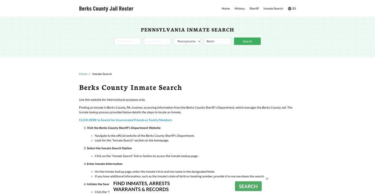 Preview of berkscountyjail.org