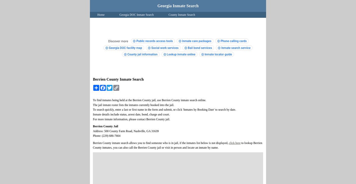 Preview of inmatesearchgeorgia.org