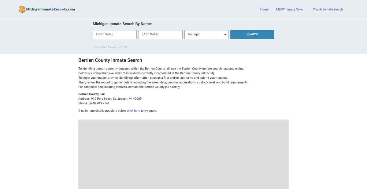 Preview of michiganinmaterecords.com