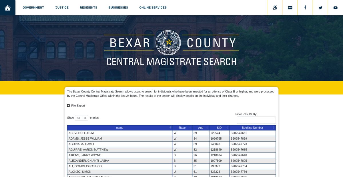 Preview of centralmagistrate.bexar.org
