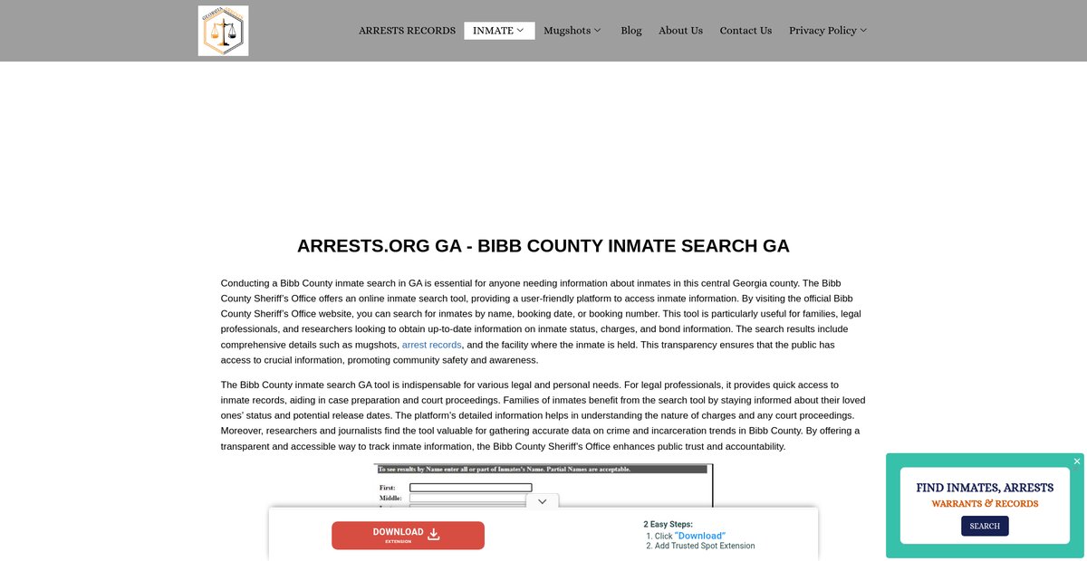 Preview of ga-arrests.org