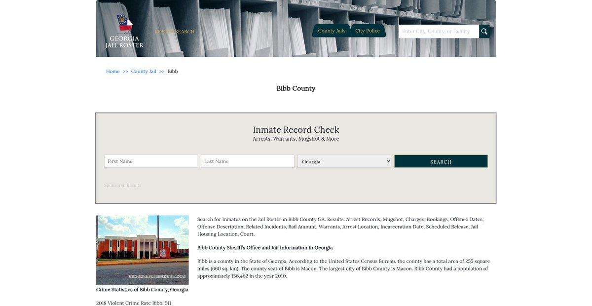 Preview of georgiajailroster.com