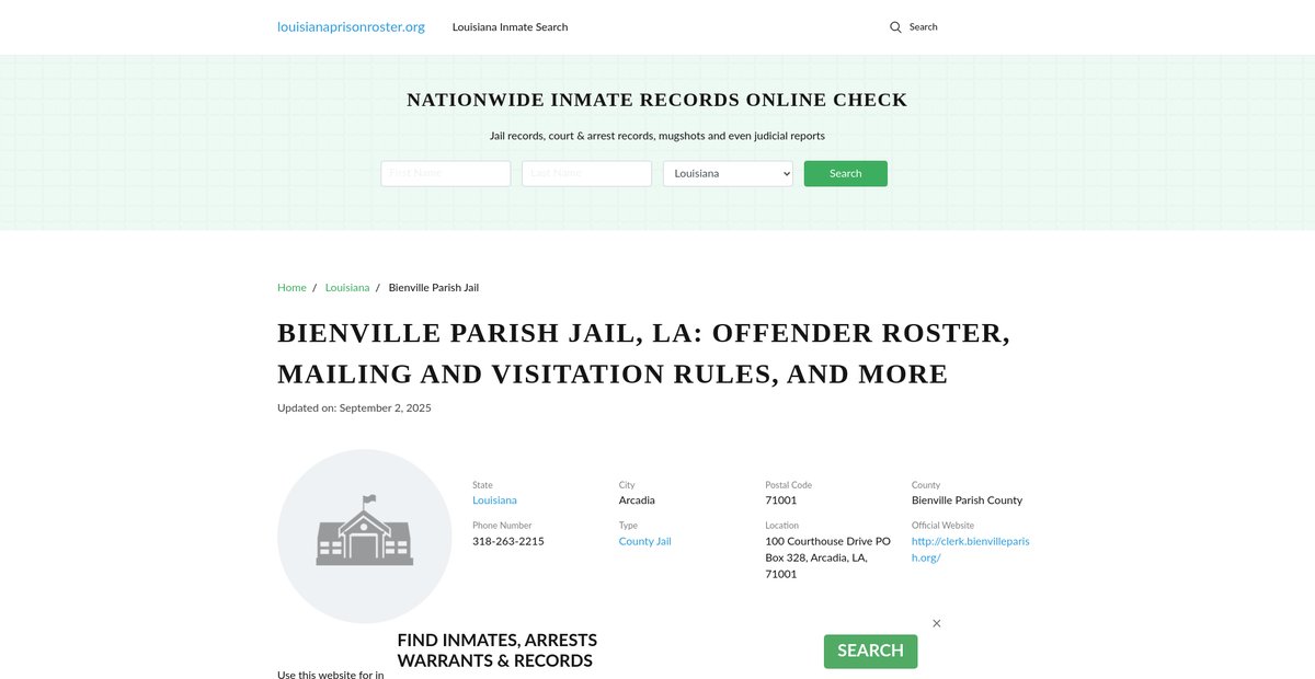 Preview of louisianaprisonroster.org