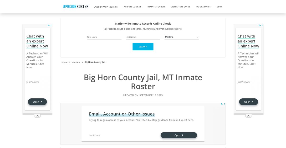 Preview of prisonroster.com