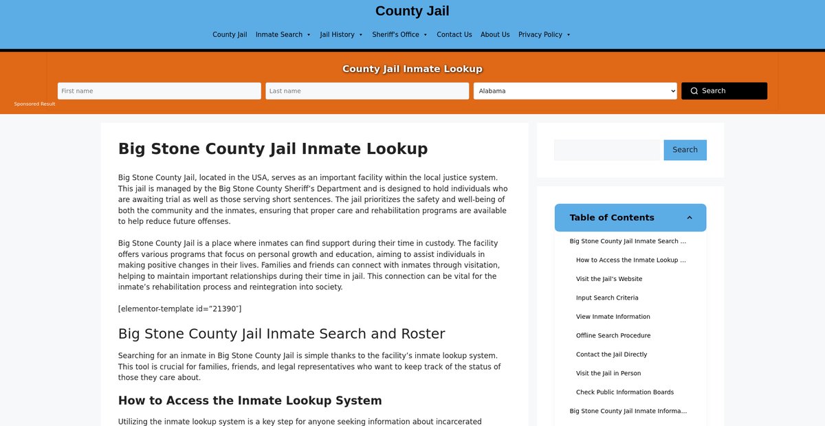 Preview of big-stone.countyjail.org