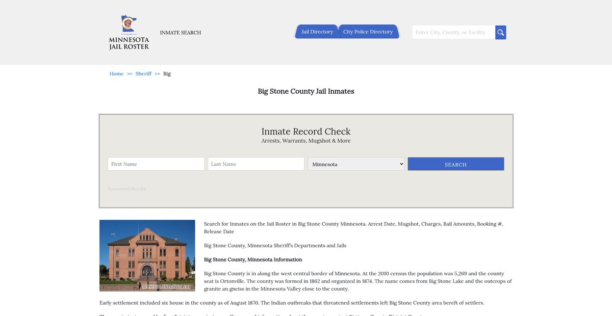 Preview of minnesotajailroster.com