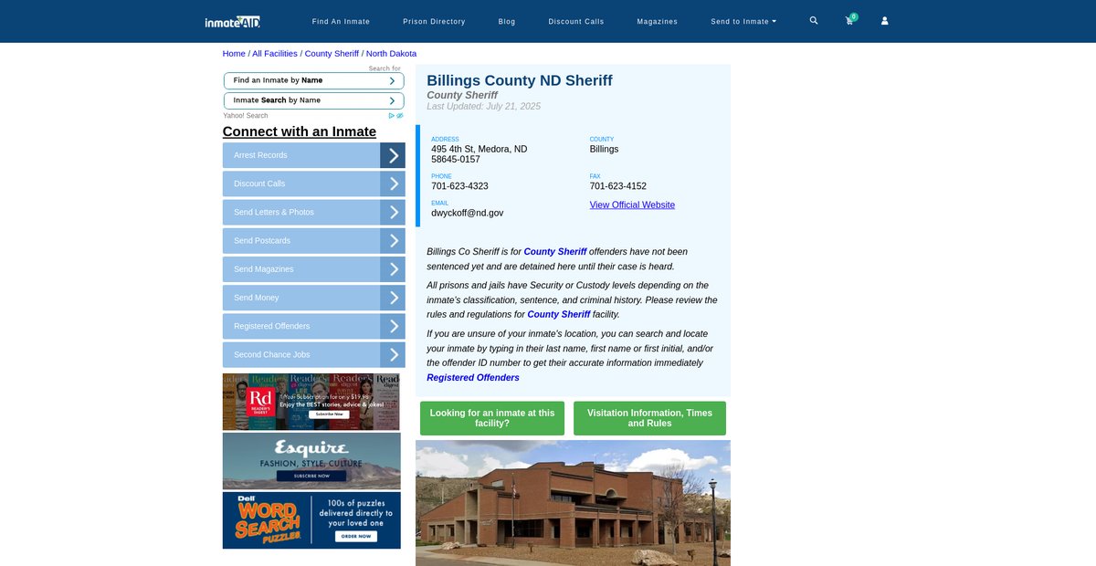 Preview of inmateaid.com