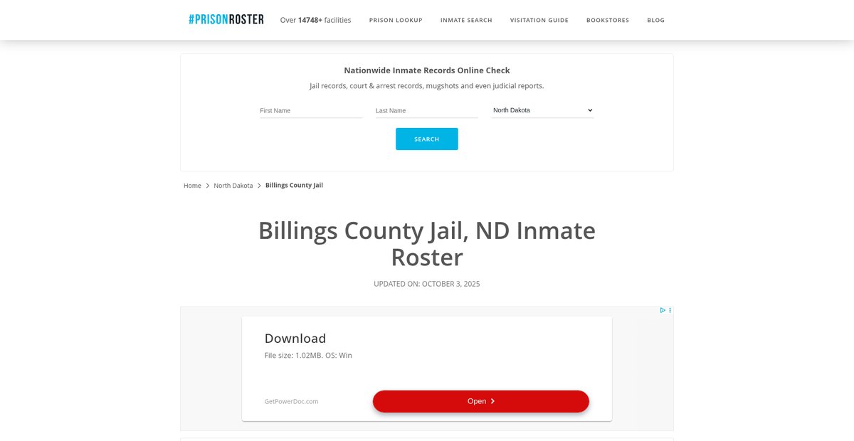 Preview of prisonroster.com