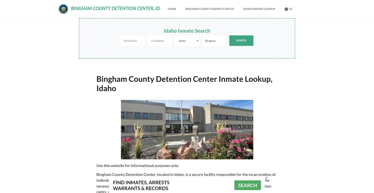 Preview of binghamcountydetentionid.org