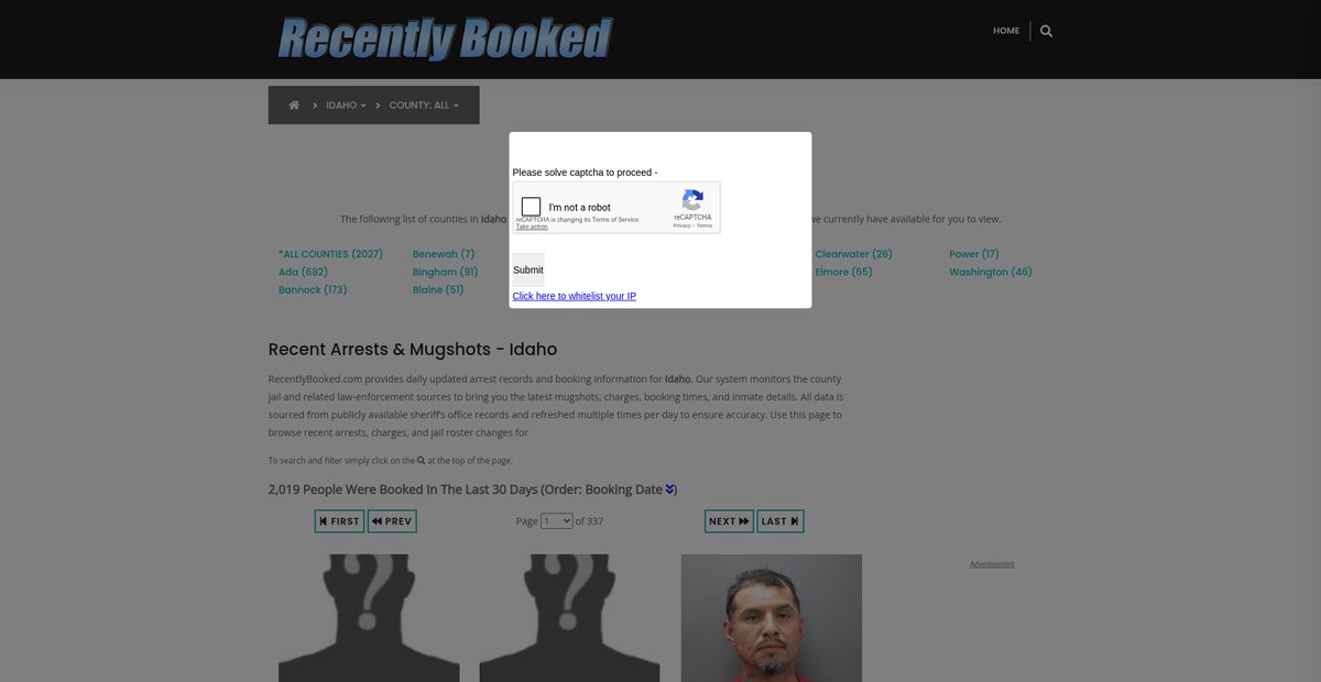 Preview of recentlybooked.com