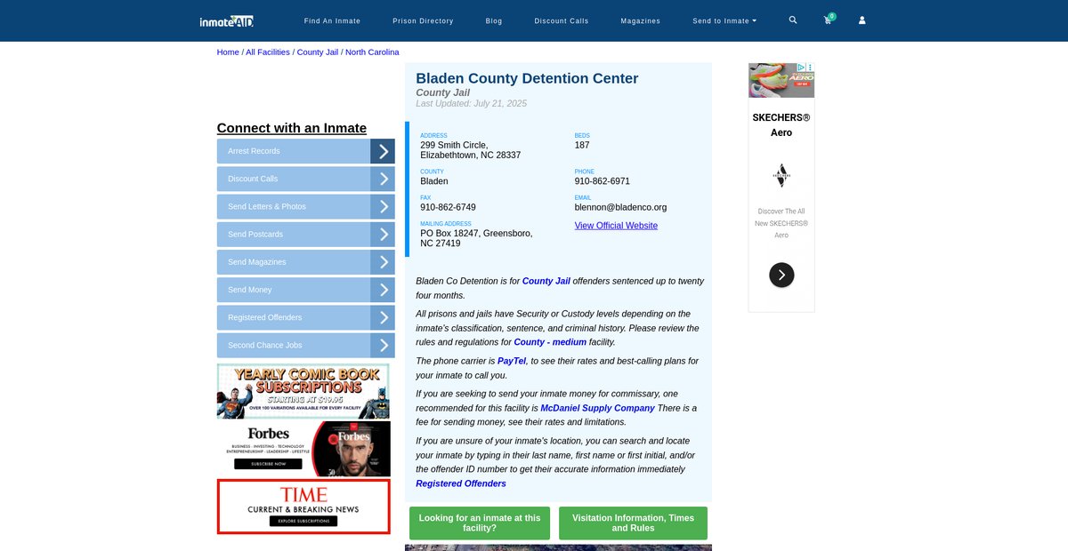 Preview of inmateaid.com