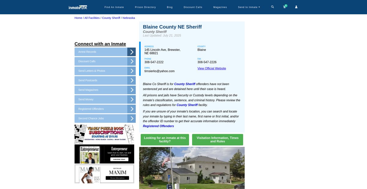Preview of inmateaid.com