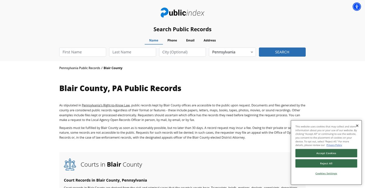 Preview of pennsylvania.thepublicindex.org