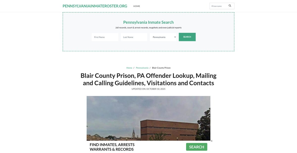 Preview of pennsylvaniainmateroster.org