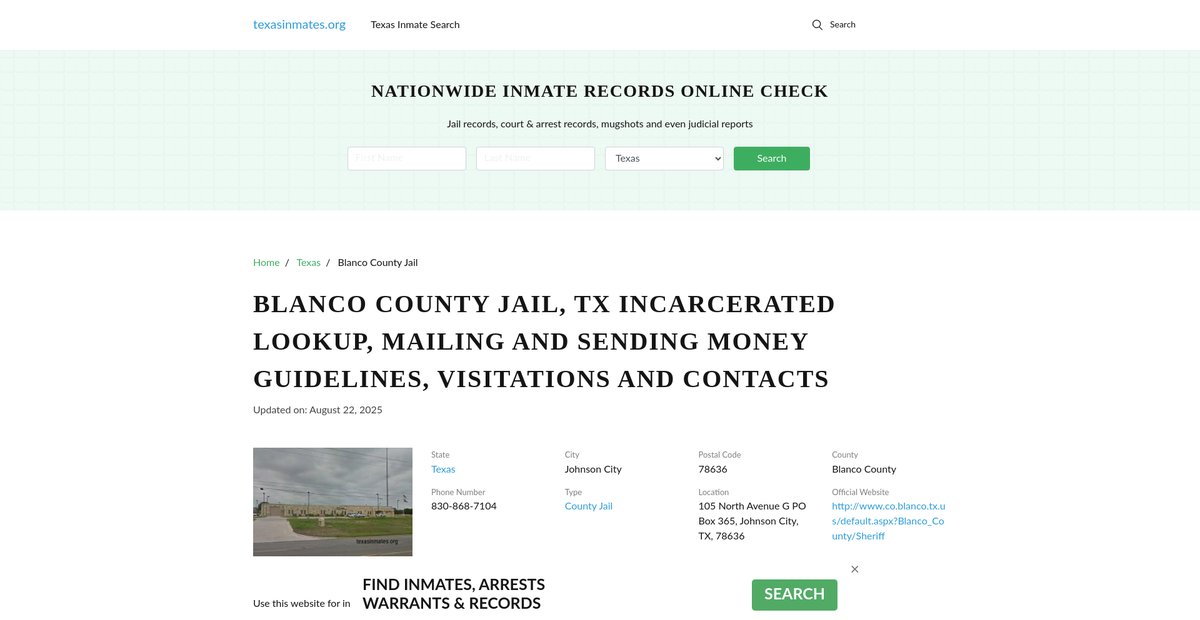Preview of texasinmates.org