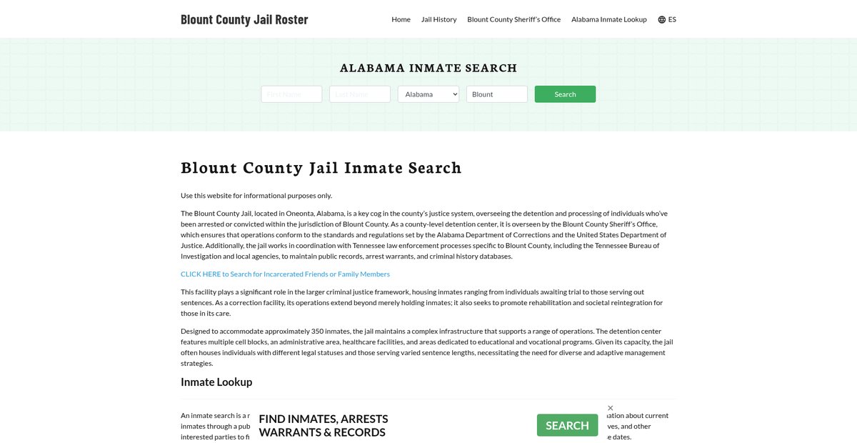 Preview of blountcountyjail.org