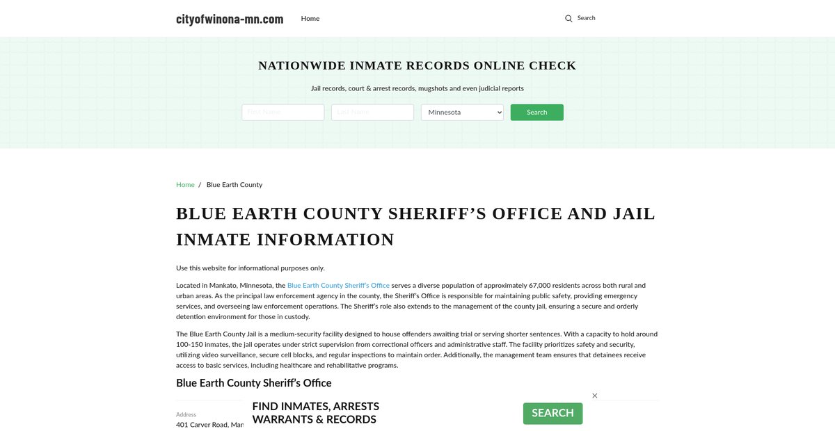 Preview of cityofwinona-mn.com