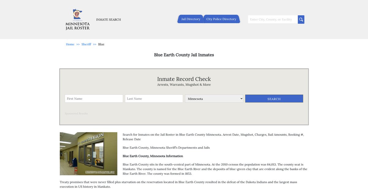 Preview of minnesotajailroster.com