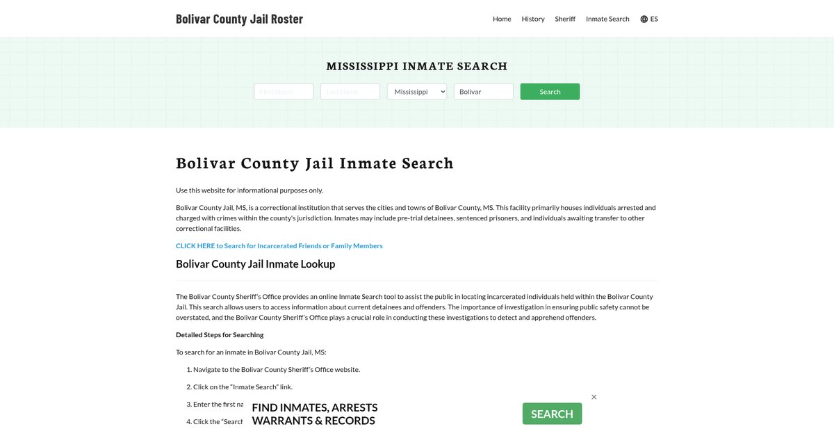 Preview of bolivarcountyjail.org