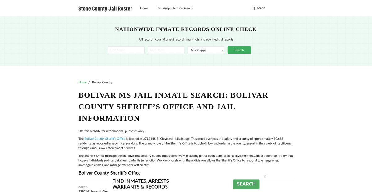 Preview of stonecountygov.com