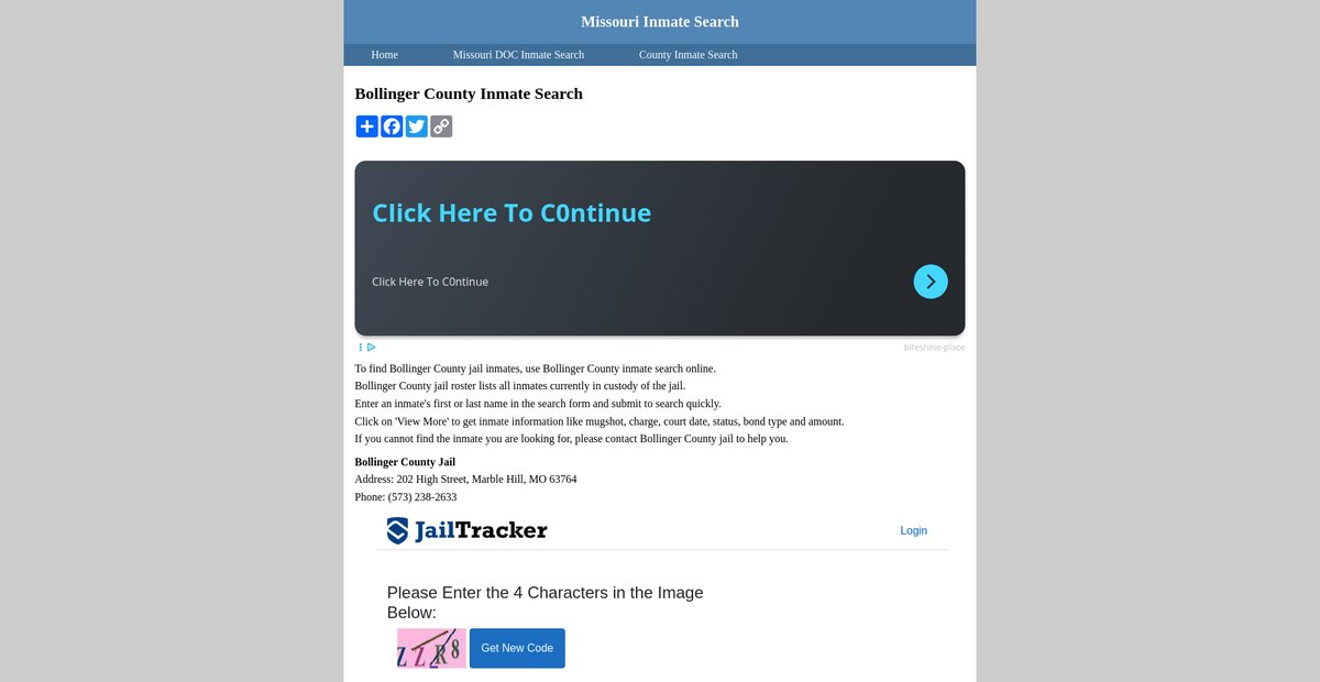 Preview of inmatesearchmissouri.org
