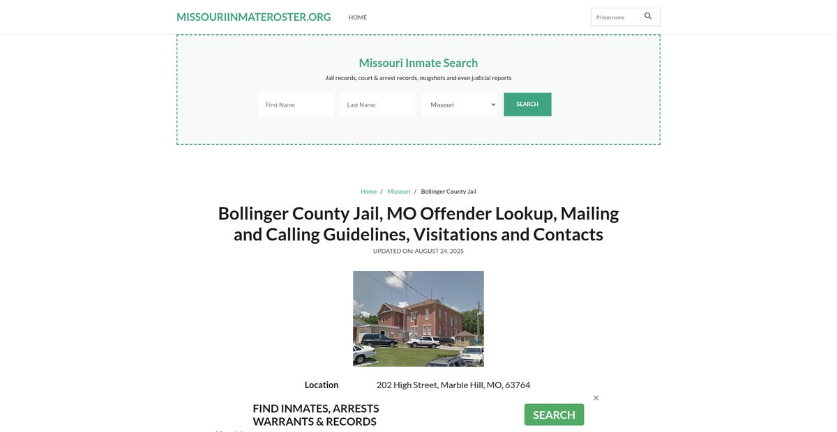 Preview of missouriinmateroster.org