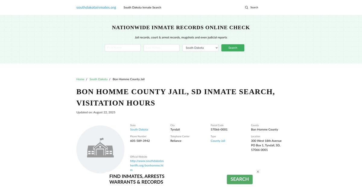 Preview of southdakotainmates.org
