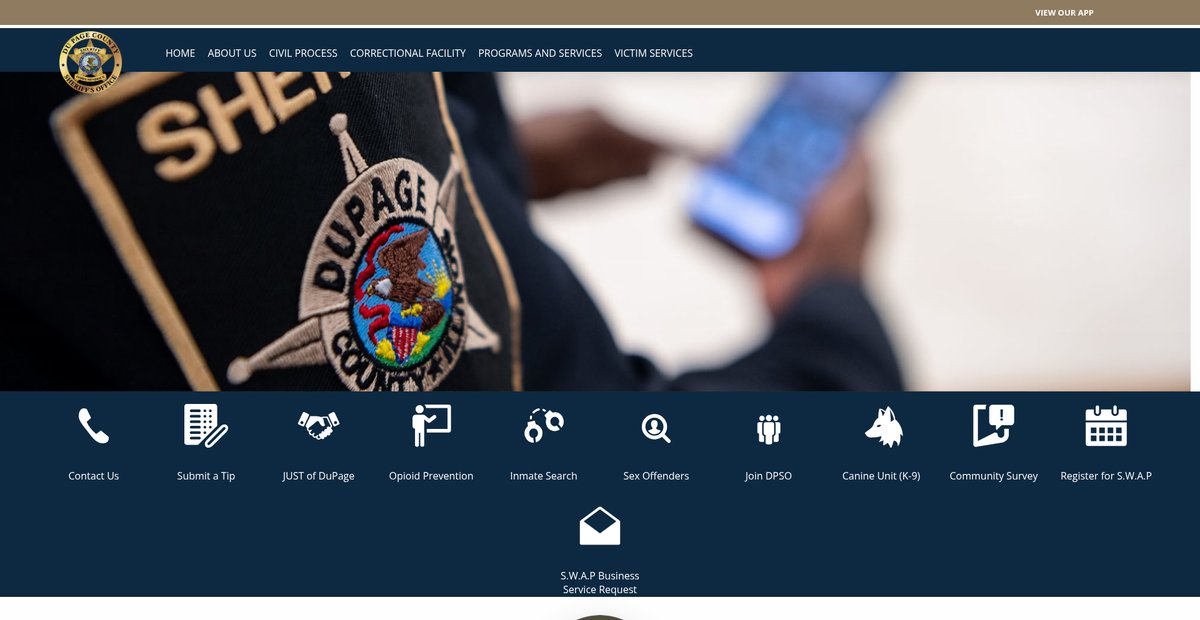 Preview of dupagesheriff.org