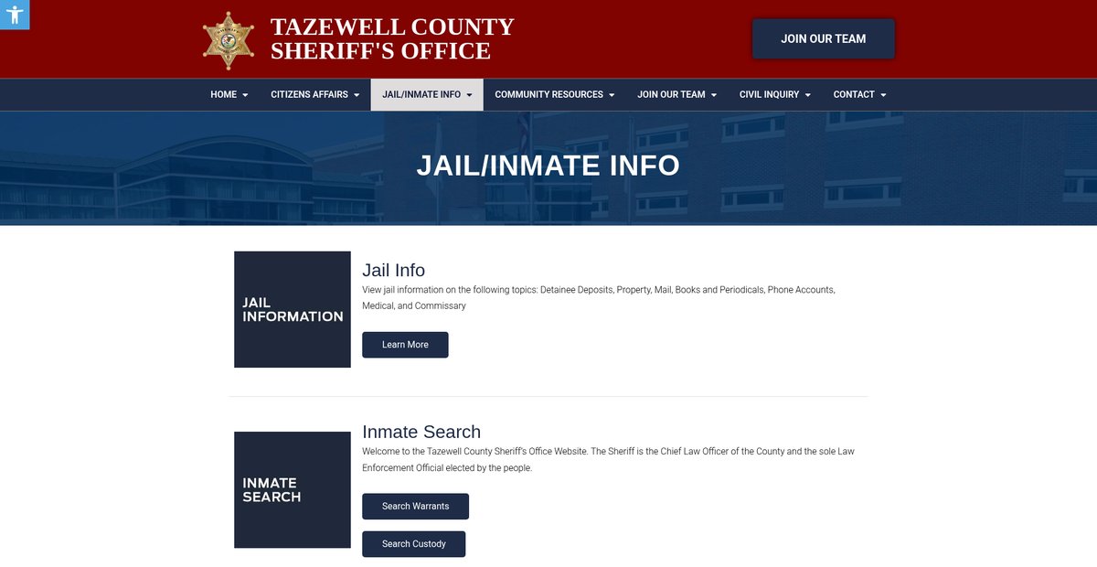Preview of sheriff.tazewell-il.gov