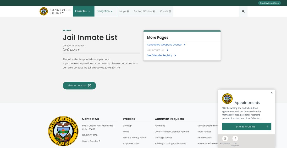 Preview of bonnevillecountyidaho.gov