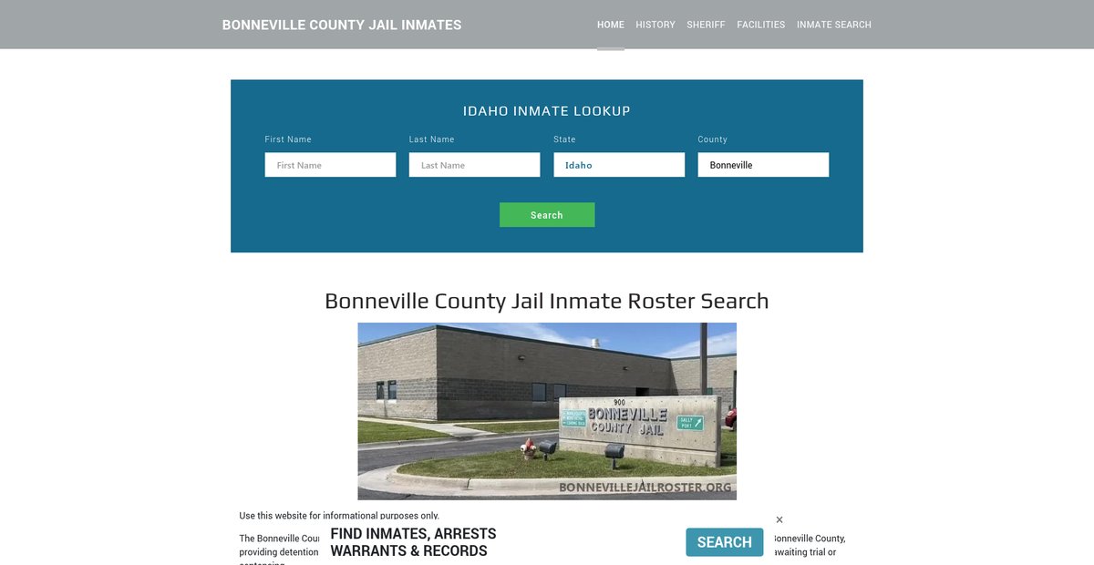 Preview of bonnevillejailroster.org
