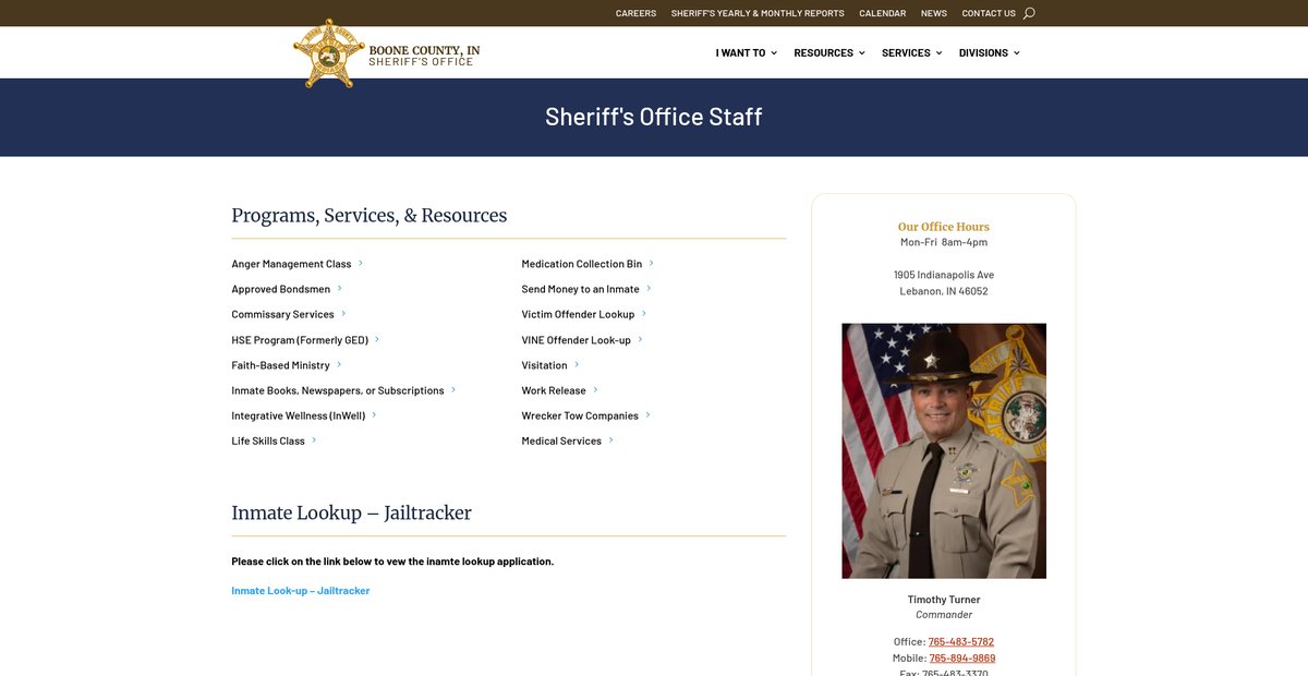 Preview of boonecountyindianasheriff.com