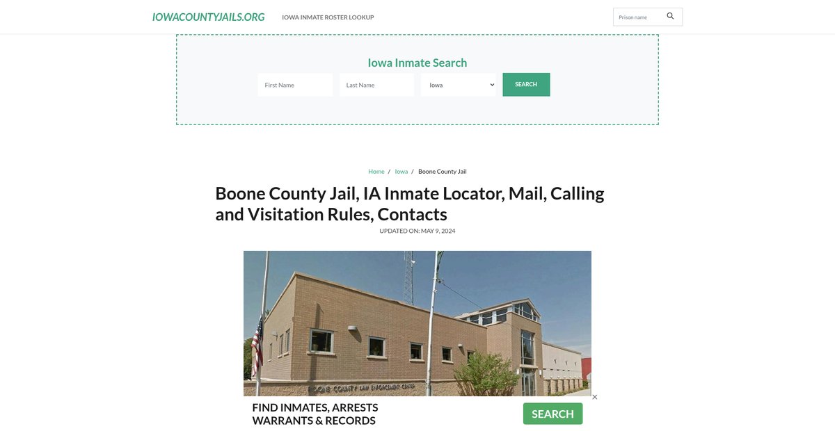 Preview of iowacountyjails.org