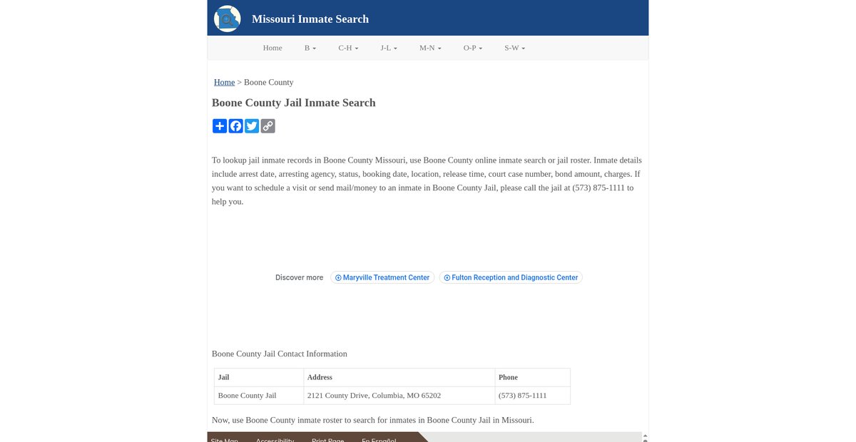 Preview of inmatesearchmo.org