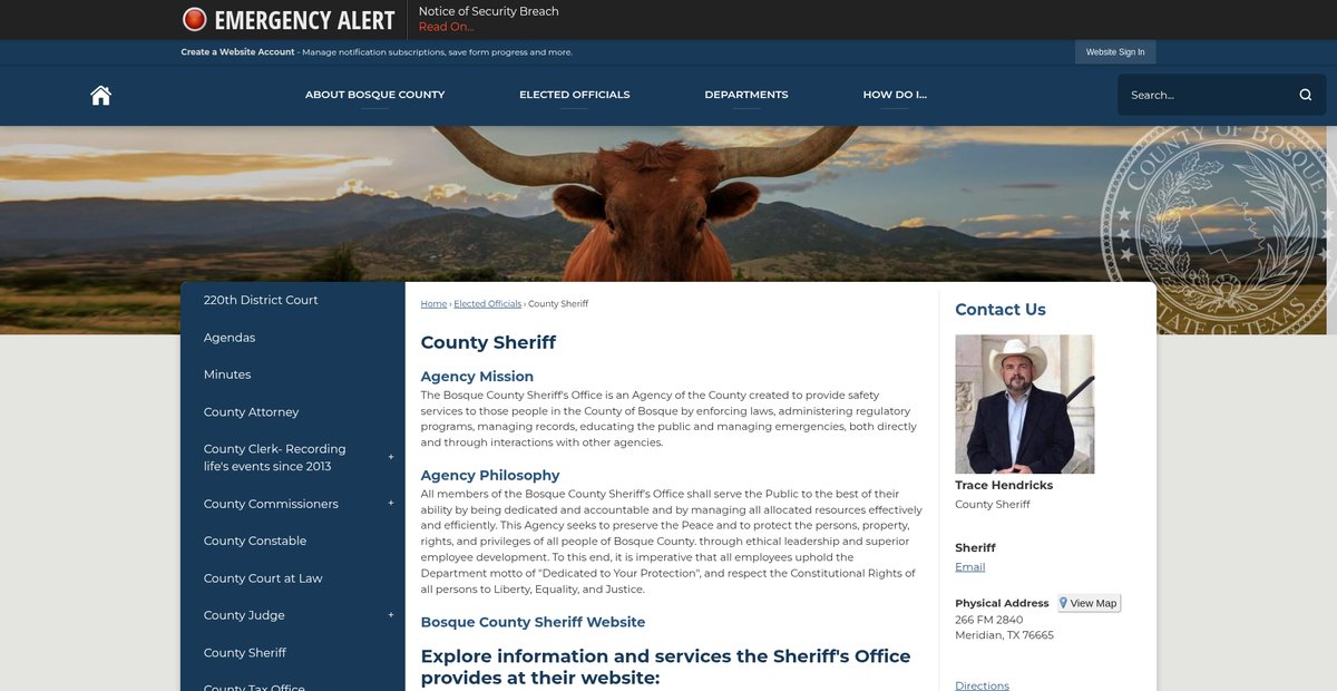 Preview of bosquecounty.gov