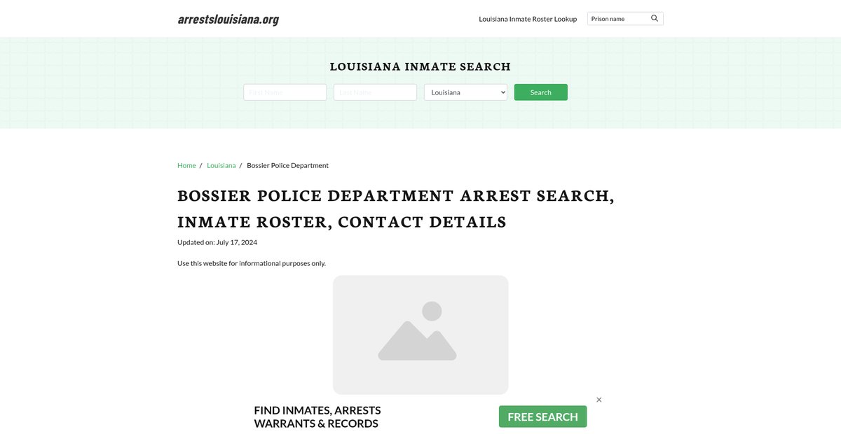 Preview of arrestslouisiana.org
