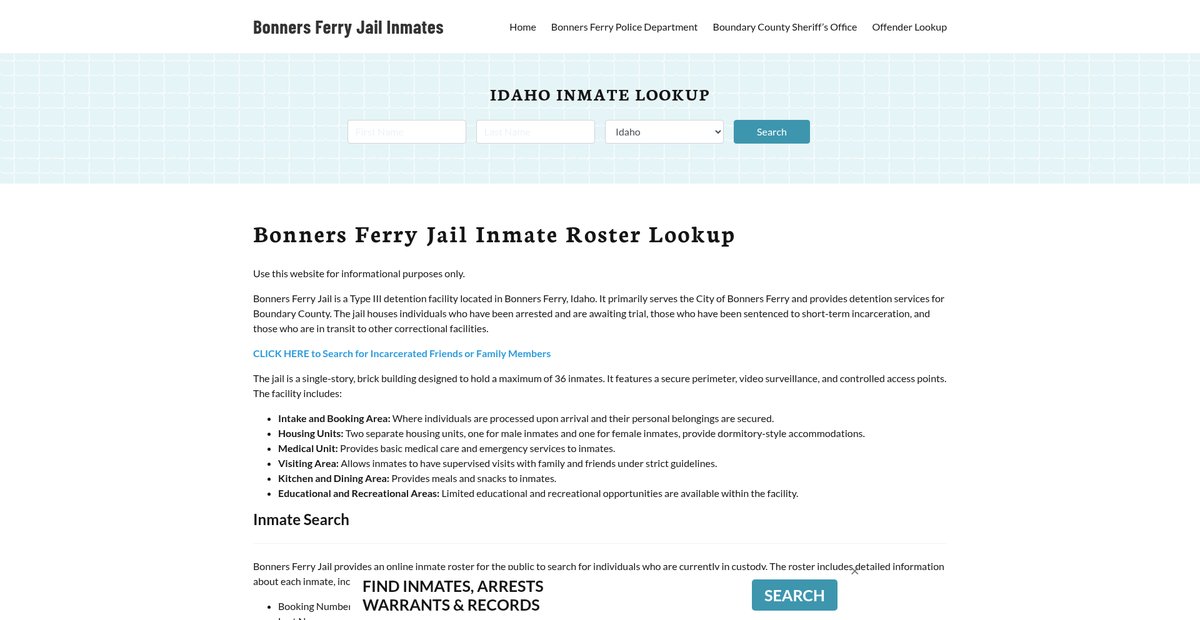 Preview of bonnersferryjail.org