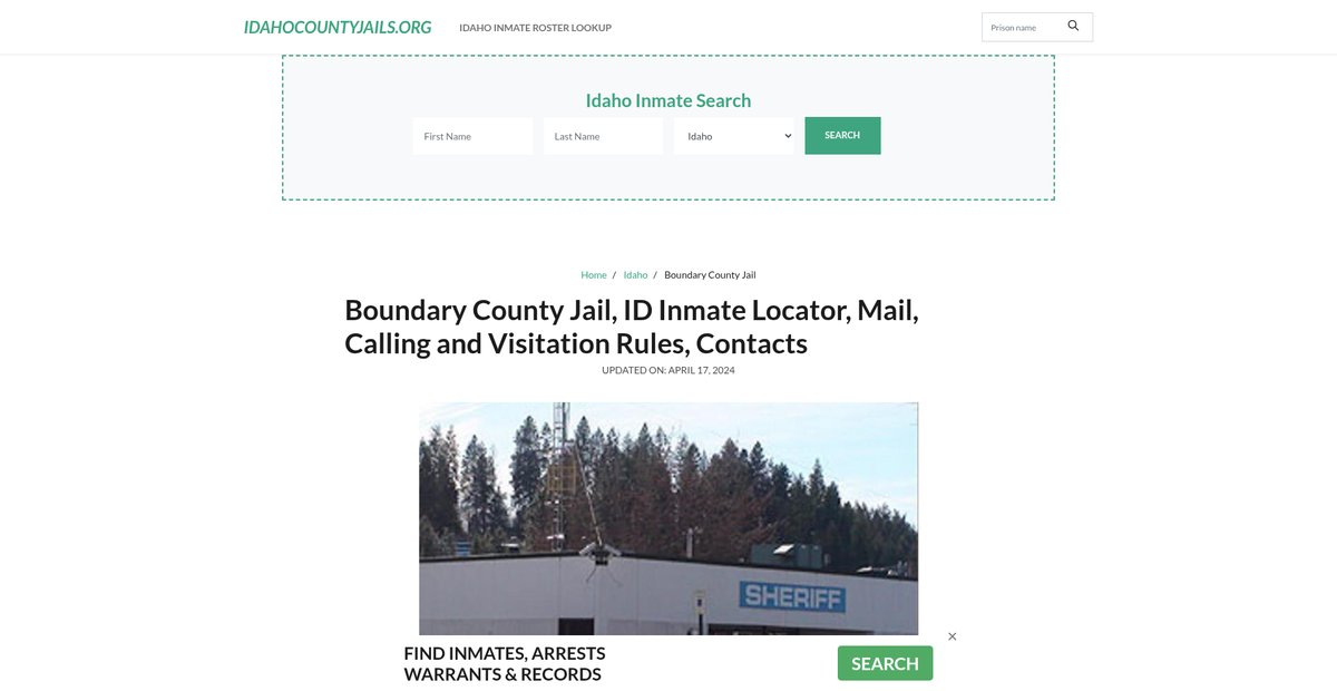 Preview of idahocountyjails.org