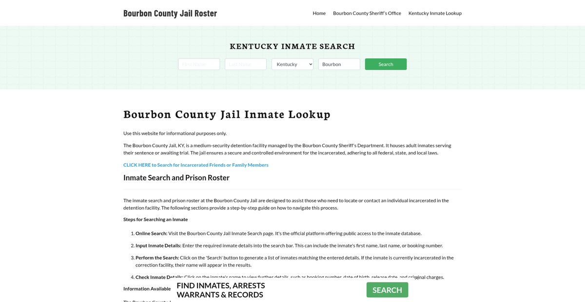 Preview of bourboncountyjail.org