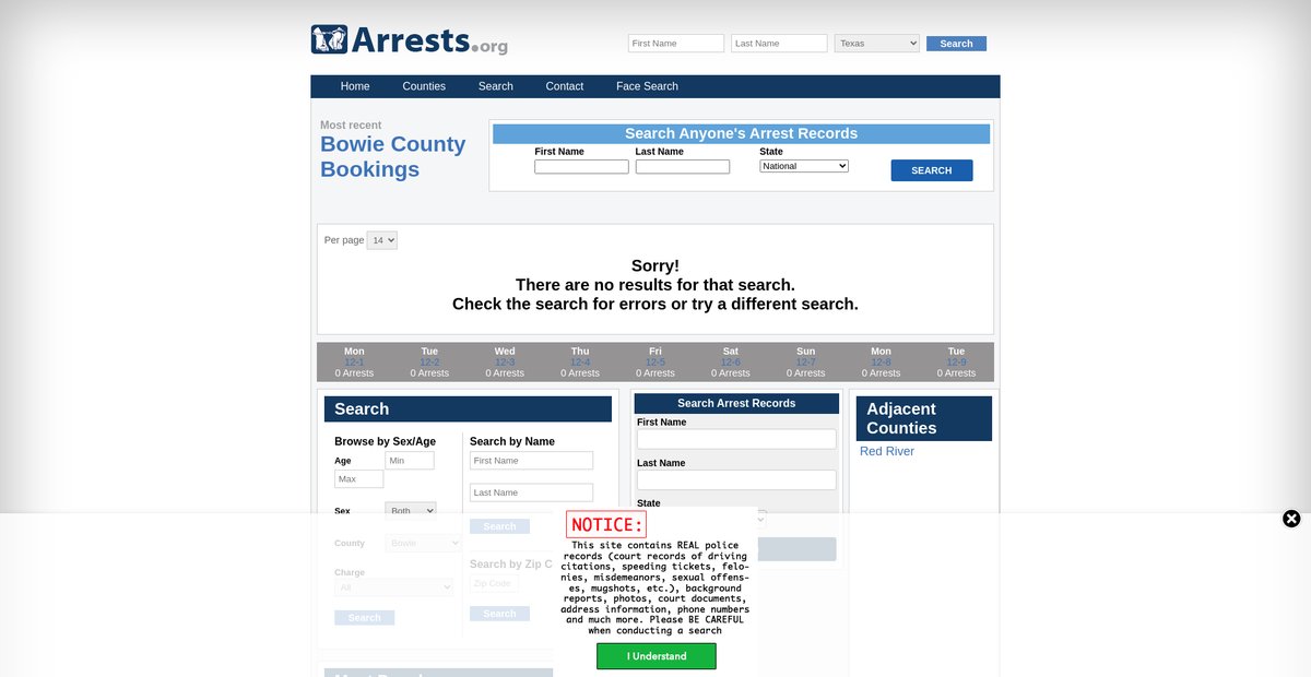 Preview of texas.arrests.org