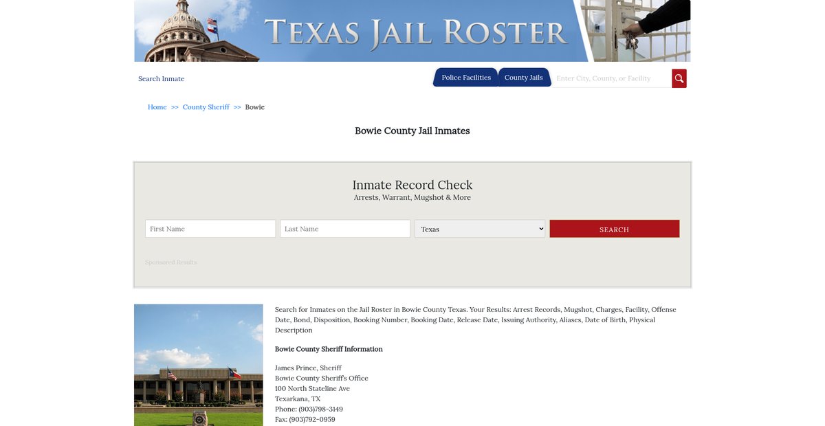 Preview of texasjailroster.com