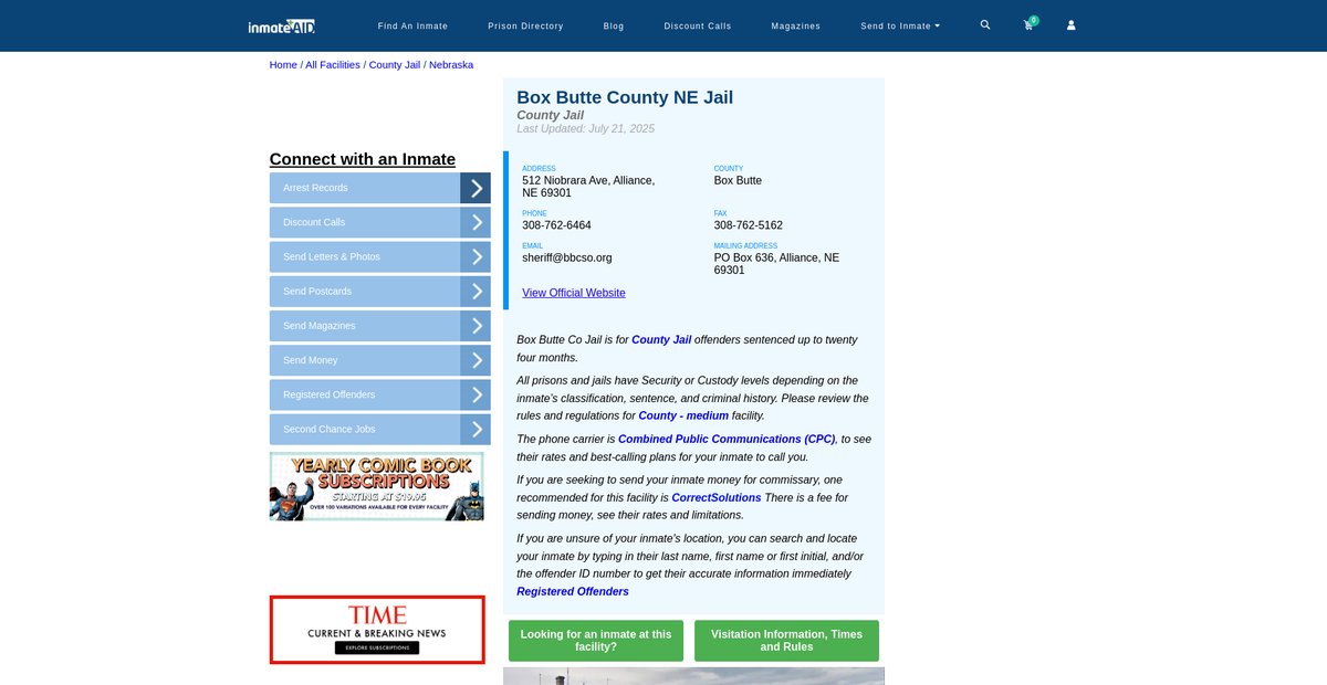 Preview of inmateaid.com