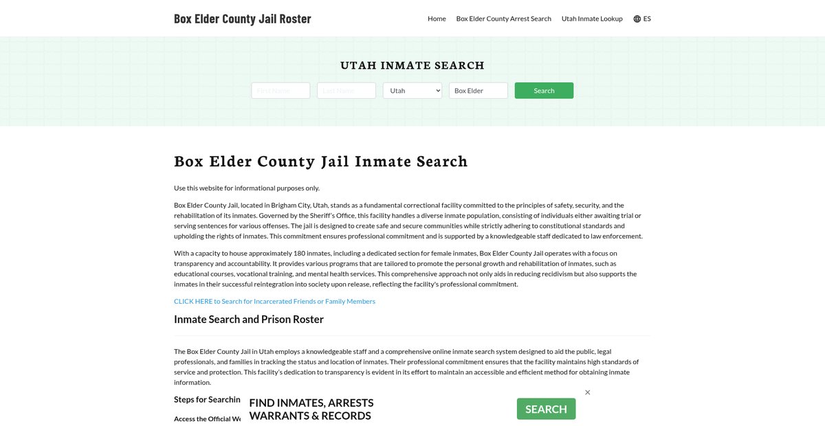 Preview of boxeldercountyjail.org