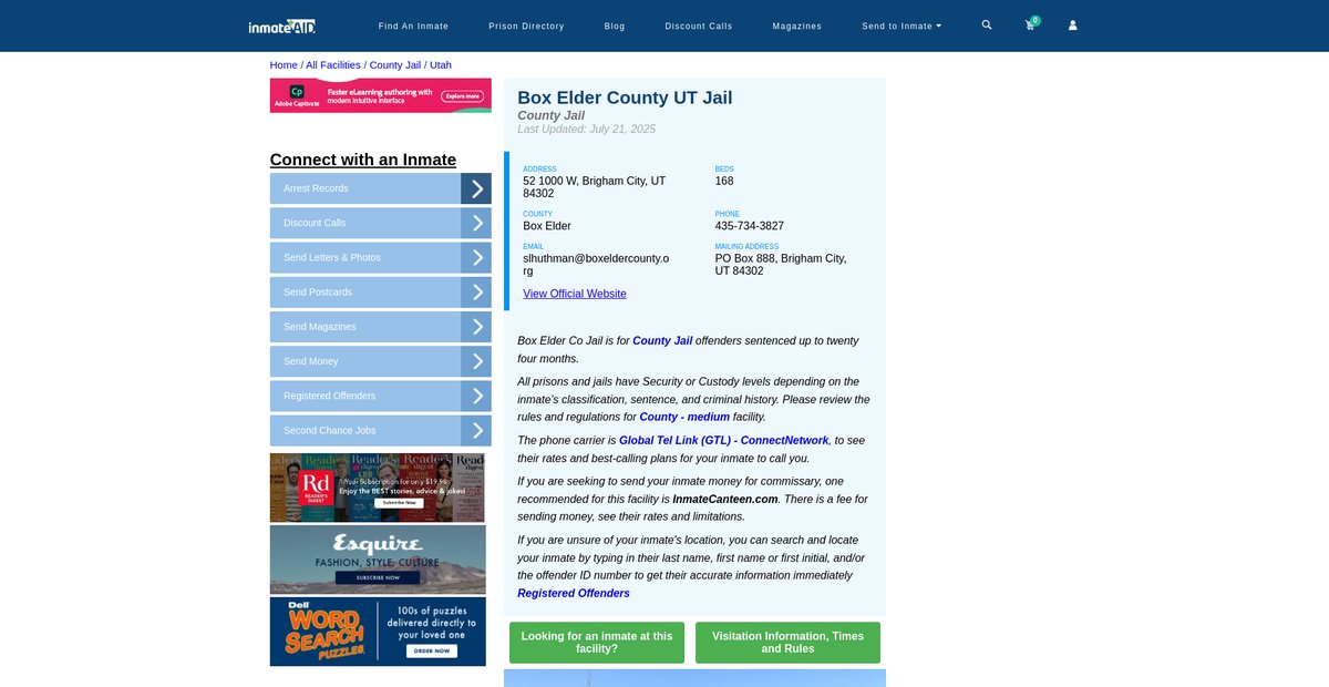 Preview of inmateaid.com