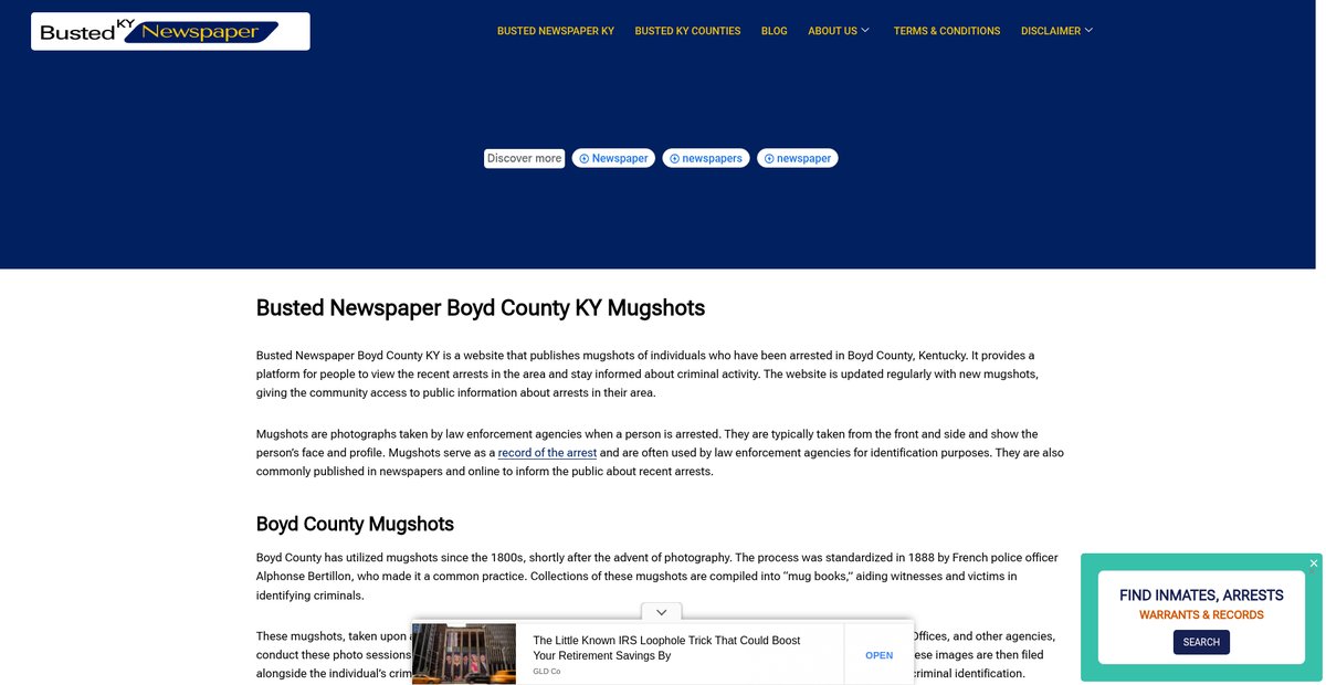 Preview of bustednewspaper-ky.com