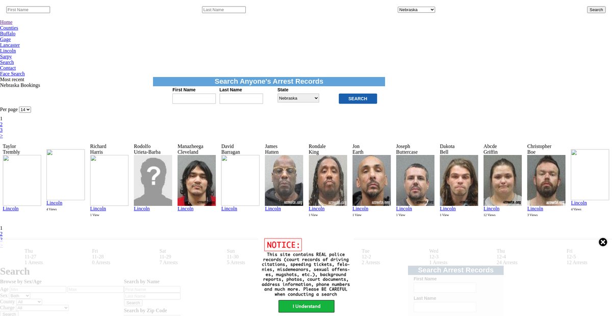 Preview of nebraska.arrests.org