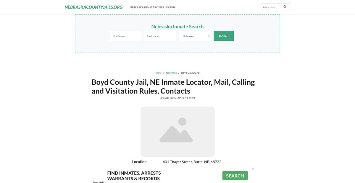 Preview of nebraskacountyjails.org