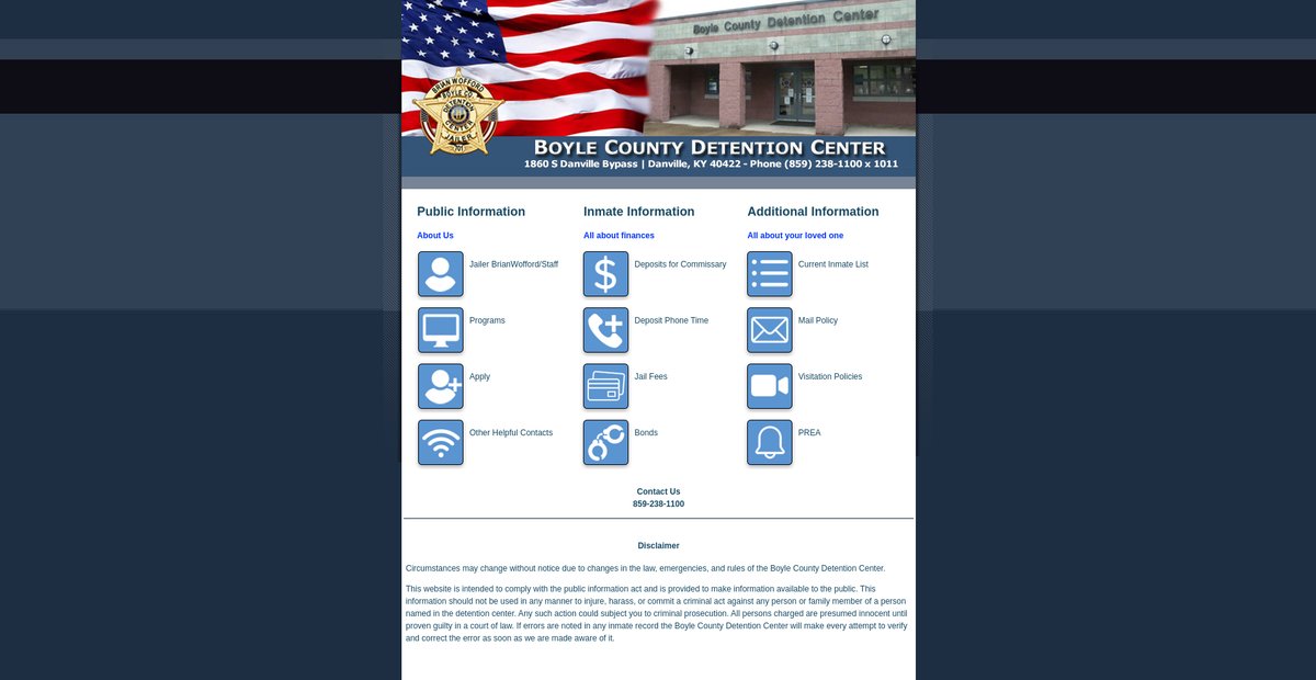 Preview of boylecountydetention.com