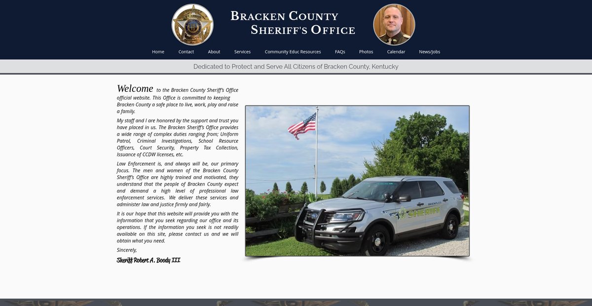Preview of brackencountysheriff.com